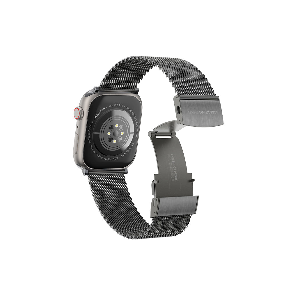 Amazingthing Titan Apple Watch 1/2/3/4/5/6/SE/7/8/9/10 (38/40/41/42mm Kasa) Uyumlu Metal Hasır Kordon - 7 Amazingthing Titan Apple Watch 1/2/3/4/5/6/SE/7/8/9/10 (38/40/41/42mm Kasa) Uyumlu Metal Hasır Kordon - 7